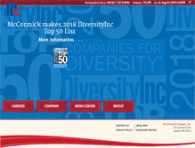 Tablet Screenshot of mccormickcorporation.com
